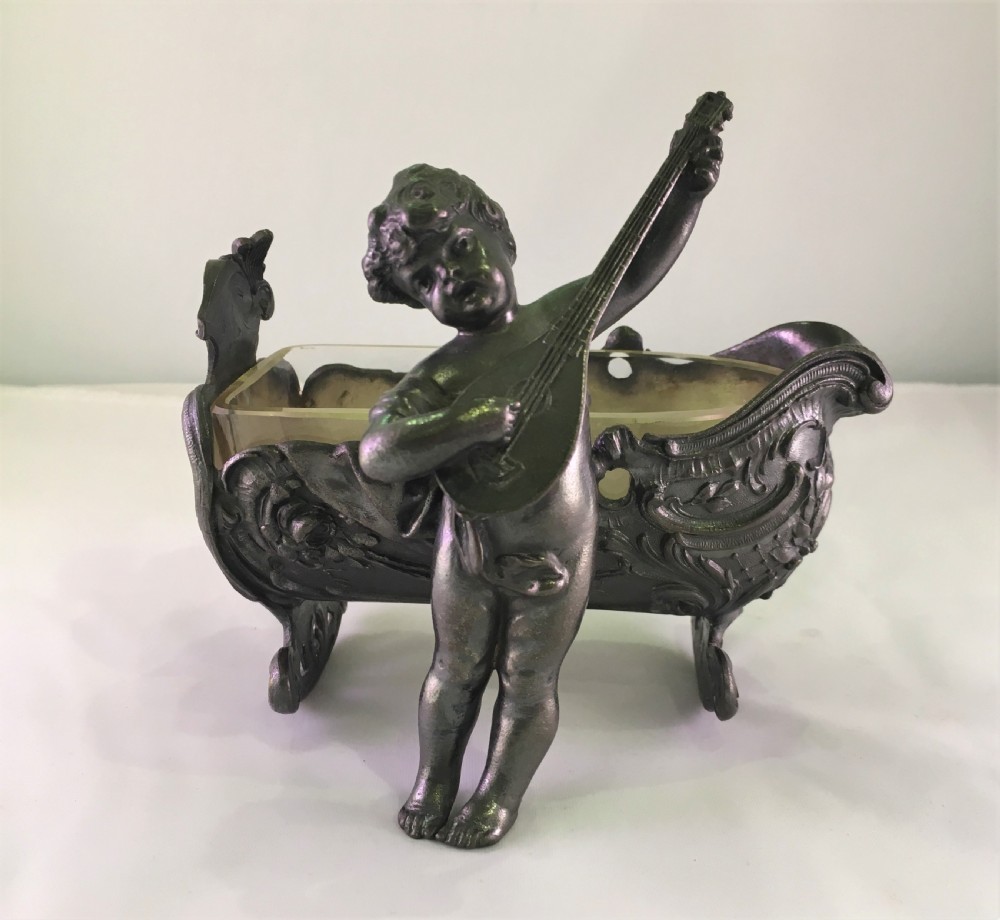 wmf art nouveau cherub cradle