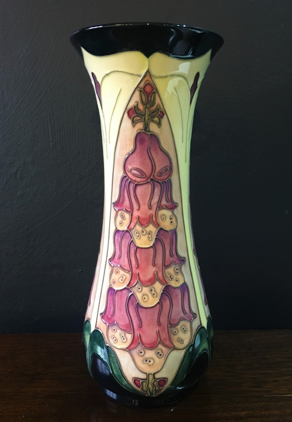 moorcroft foxglove design by rachel bishop c1995