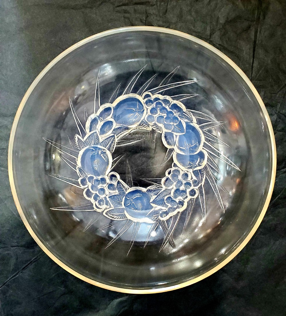 rene lalique montdore french art deco opalescent bowl c1928