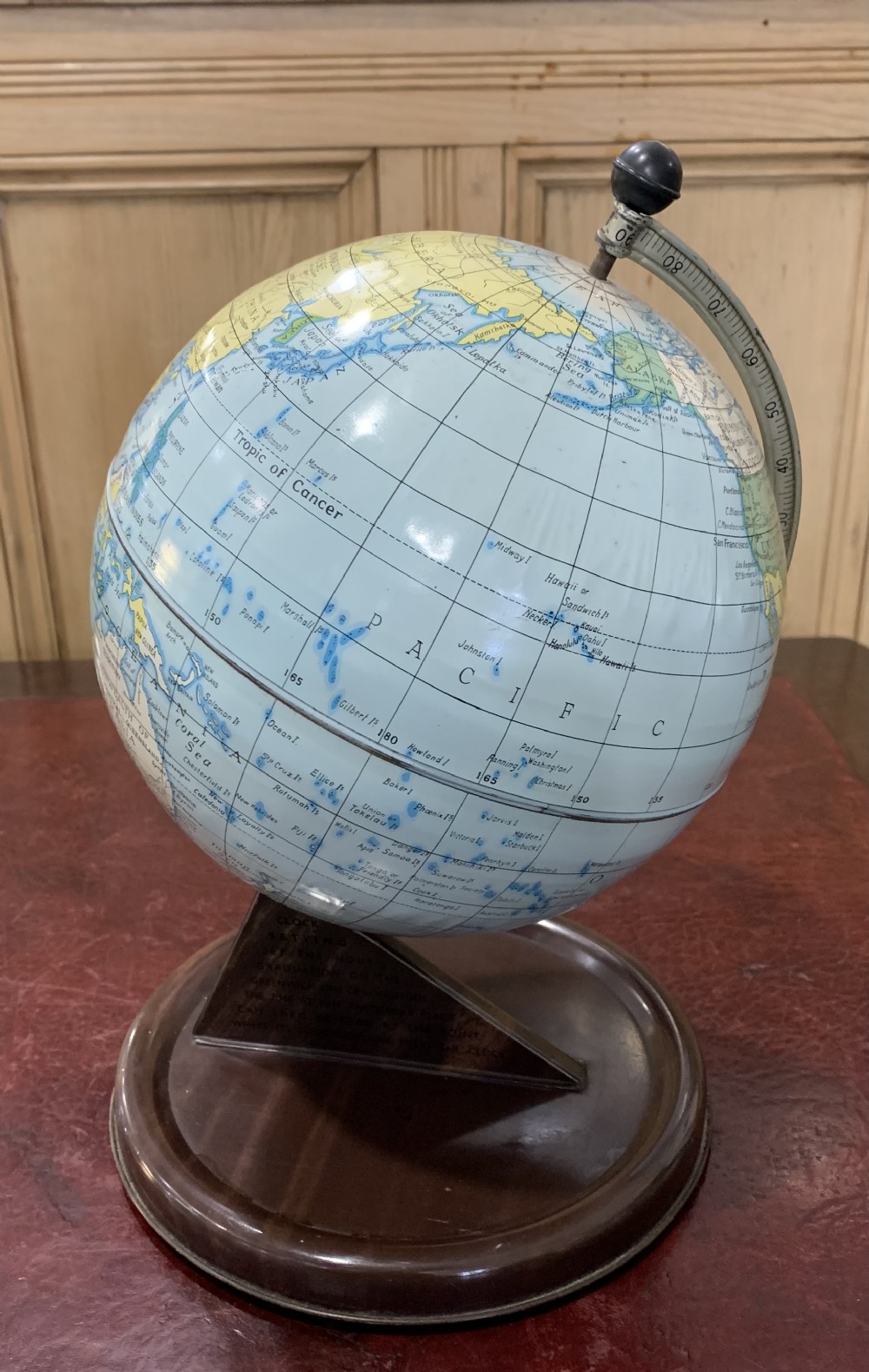 chad valley vintage globe c1950